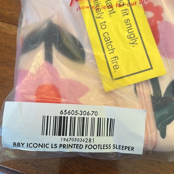 Hanna Andersson Printed Footless Sleeper NWT - Picture 4 of 4